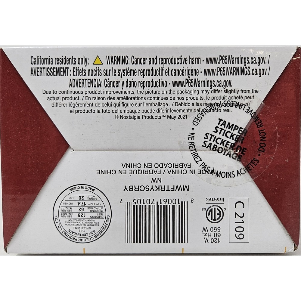 Nostalgia My Mini 5" Turkey Waffle Maker in Cranberry Red Color, NEW! - Picture 6 of 6